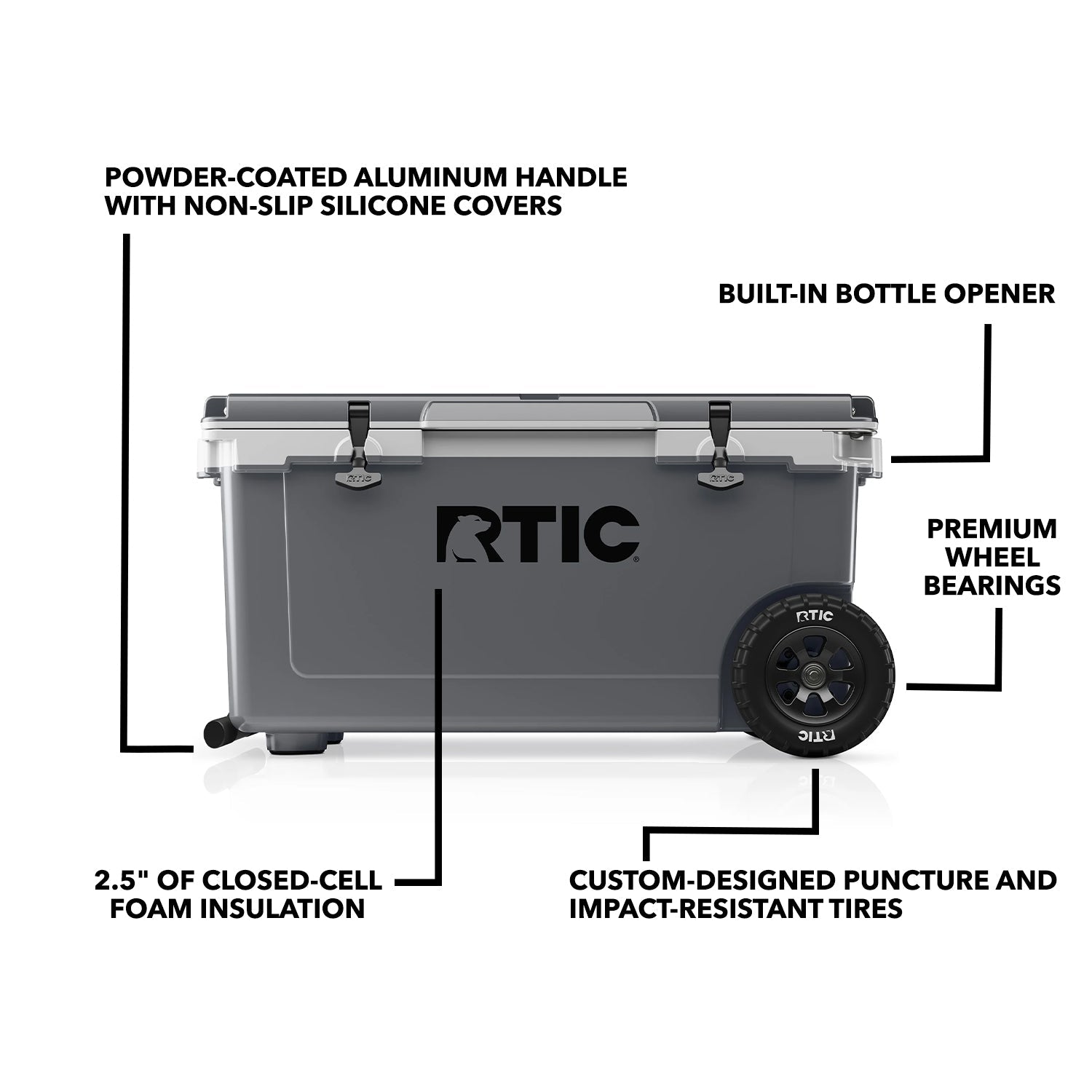 72 QT Ultra-Light Wheeled Cooler